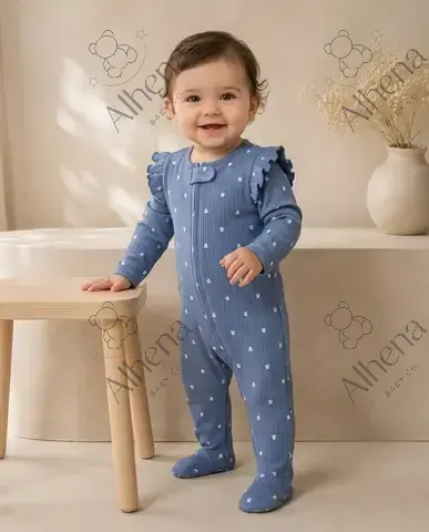 Pijama Floral con cremallera de dos vías. - foto 2