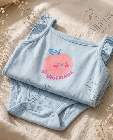 Body sin mangas con estampado 'So Squeezable' - Azul - foto 3