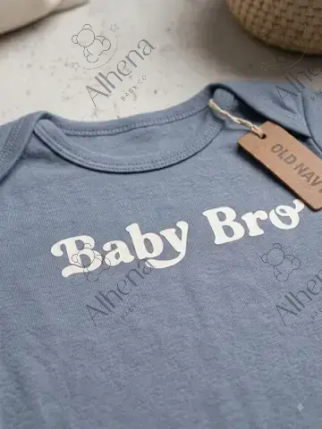 Body manga corta con estampado Baby Bro. - foto 4
