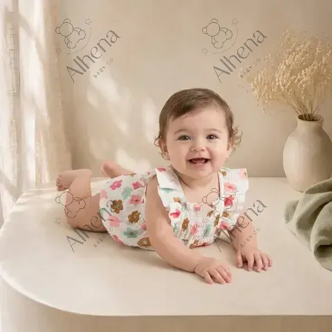 Conjunto para bebé burbujas de flores, 2 piezas - foto 2