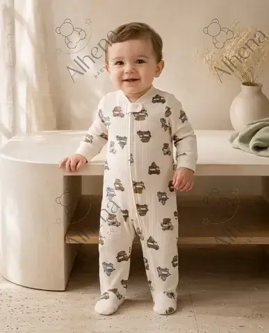 Pijama Boy Truck con cremallera de dos vías. - foto 2