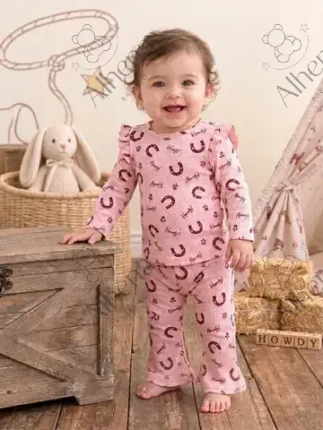 Conjunto para bebe, estampado Horseshoe - foto 2