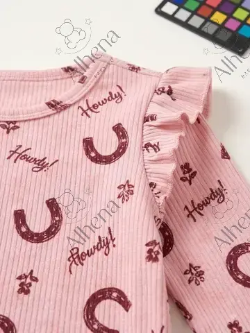 Conjunto para bebe, estampado Horseshoe - foto 4