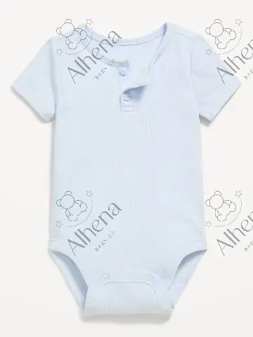 Body Henley manga corta acanalado, Contrail - foto 5 (proveedor)